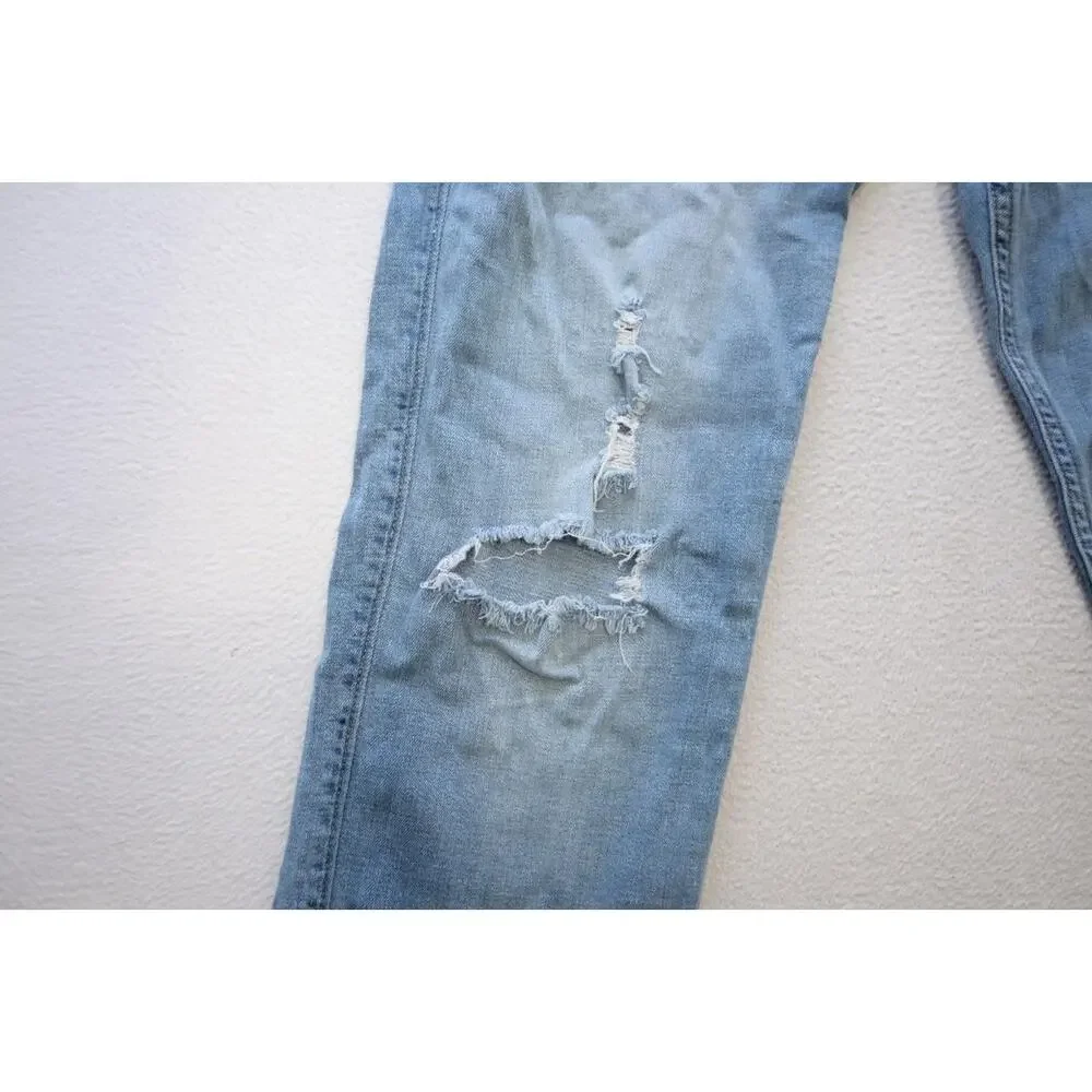 Hollister California Slim Straight Stretch Zip Fly Blue‎ Jeans Mens 31 x 32